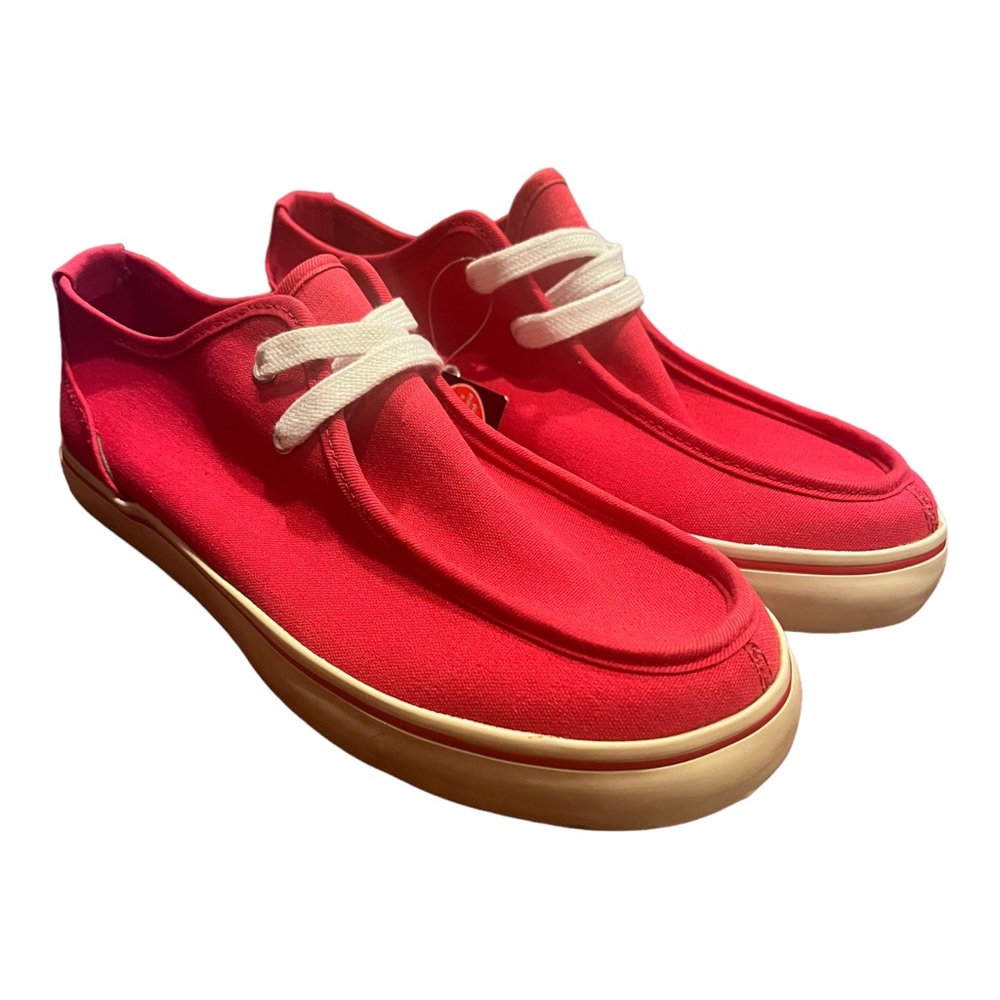 Lugz Shoes Sparks Lo Canvas Athletic Red Sneakers Size 8